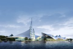 第 1 页 安庆市水上运动中心-方案一透视夜景